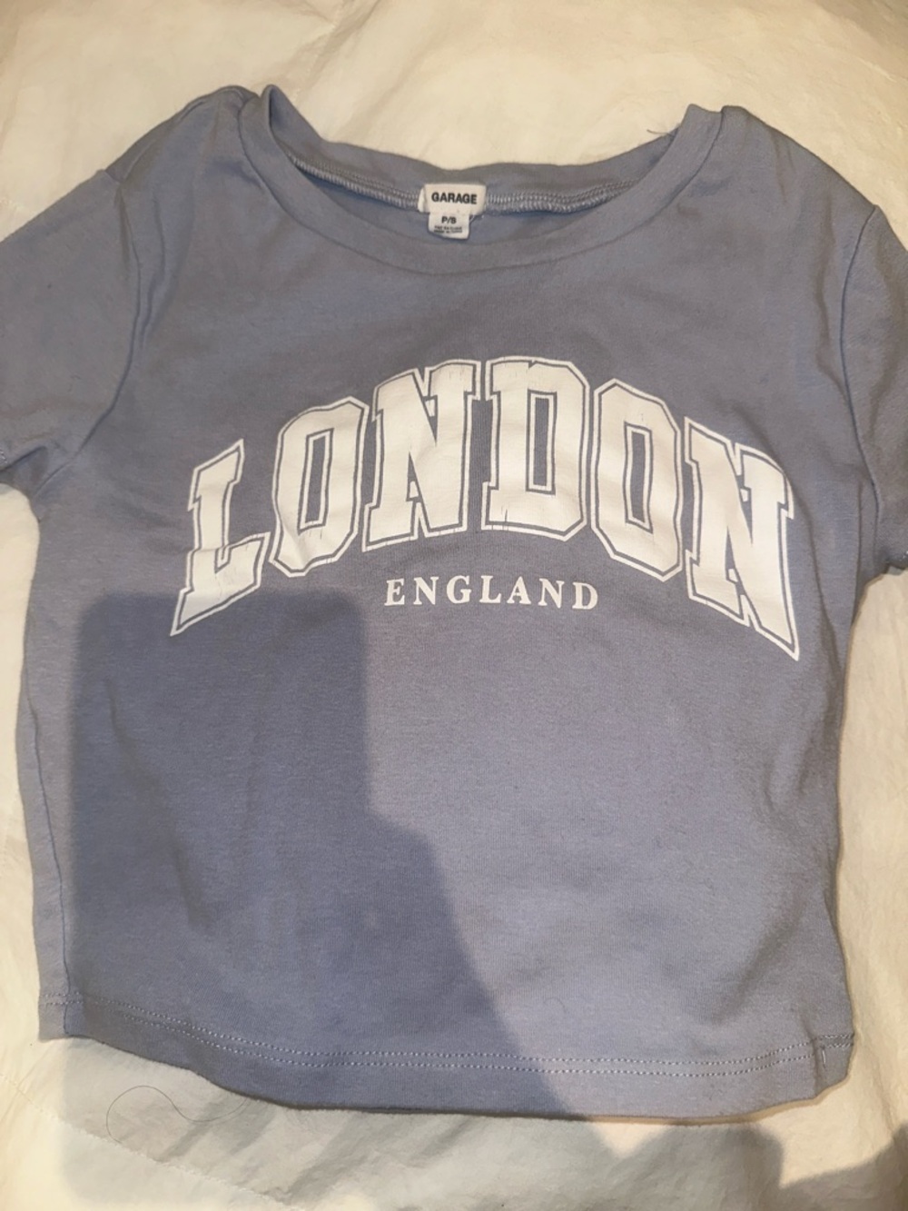 Garage Kids Light Blue 'London England' Graphic Tee